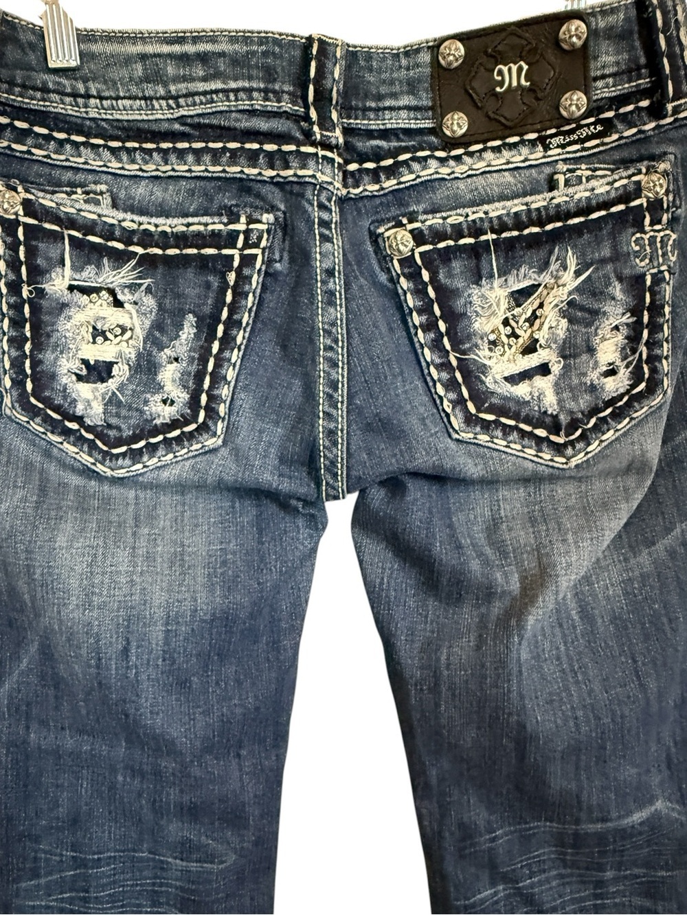 Miss Me Distressed Jeans Cut-Off Capri Cropped Denim Women’s Size 29
